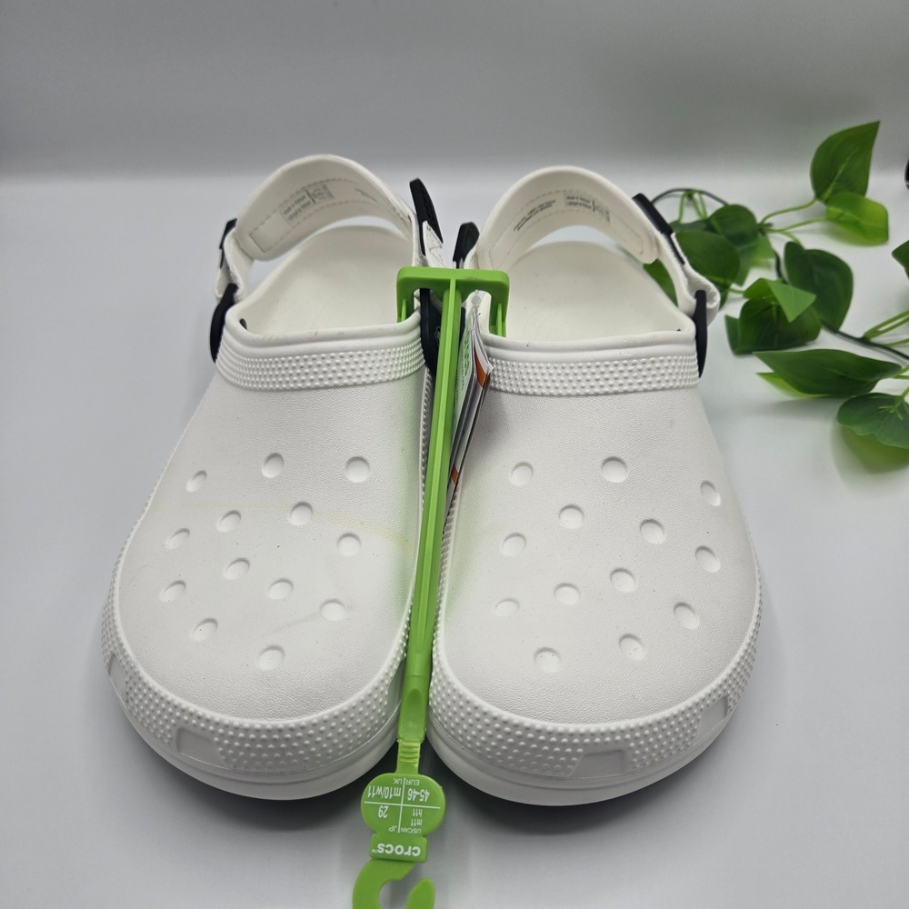 Crocs Classic Work Clog Mens White Slip Resistant Adjustable Strap M11